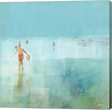 Framed Beach Day Shelling Print