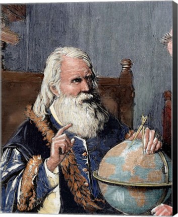 Framed Galileo Galilei (1564-1642) Print
