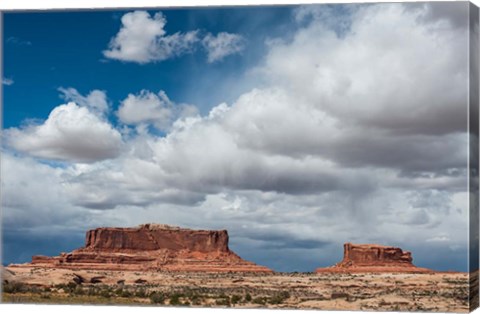 Framed Mesas And Thunderclouds Over The Colorado Plateau, Utah Print