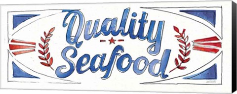 Framed Seafood Shanty VIII Print