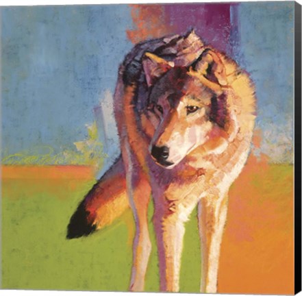 Framed Wolf Study III Print