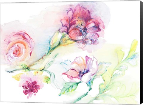 Framed Light and Breezy Florals II Print