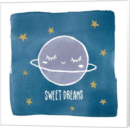 Framed Night Sky Sweet Dreams Print