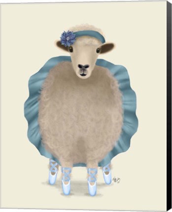 Framed Ballet Sheep 3 Print