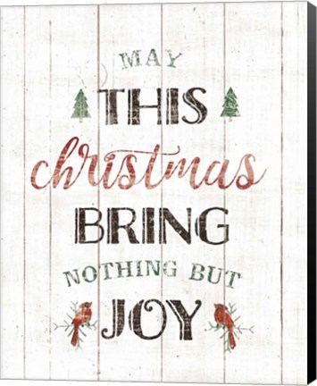 Framed Christmas Joy Print
