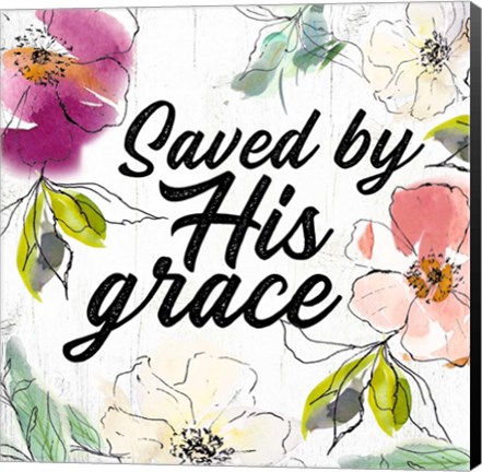 Framed Saved by His Grace Print