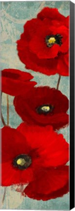 Framed Kindle&#39;s Poppies I Print