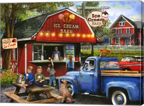 Framed Ice Cream Barn Print