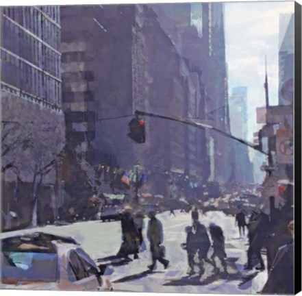 Framed Angles of New York Print