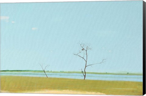 Framed On The Lake, September Print