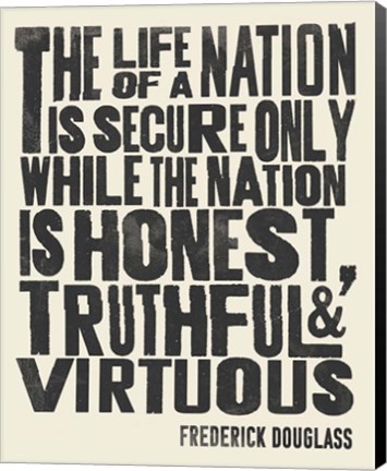 Framed Frederick Douglass Quote II Print