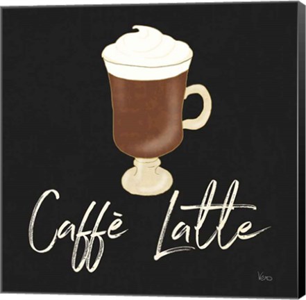 Framed Fresh Coffee Caffe Latte Print