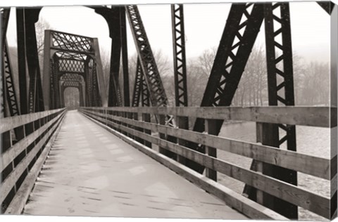 Framed Old Railroad Bridge Print