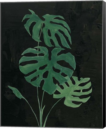 Framed Palm Botanical I Black Print