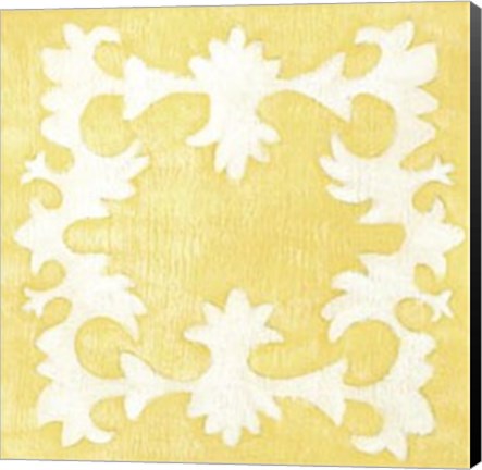 Framed Petite Suzani in Yellow Print