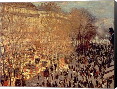 Framed Boulevard des Capucines, 1873 Print
