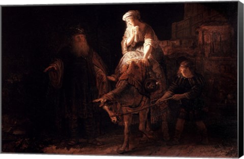 Framed Departure of the Shemanite Wife Print