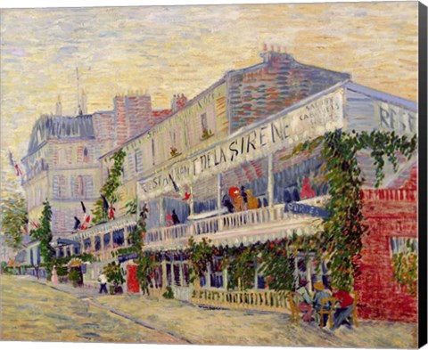 Framed Restaurant de la Sirene at Asnieres, 1887 Print