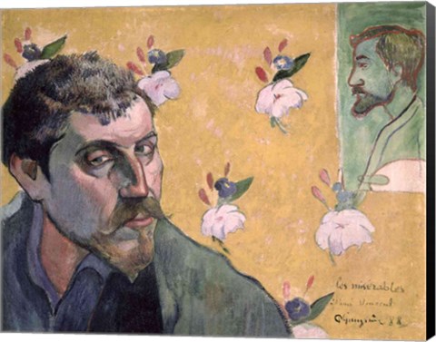 Framed Self Portrait, Les Miserables,1888 Print