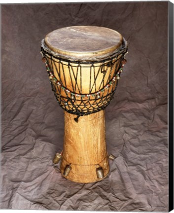 Framed Djembe Drum West Africa Print