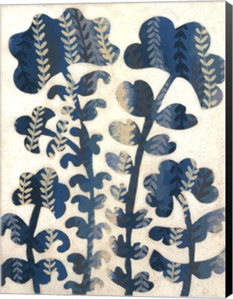 Framed Blueberry Blossoms II Print
