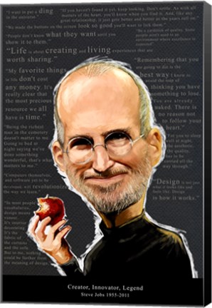 Framed Steve Jobs - Creator, Innovator, Legend Print