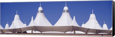 Framed Roof of a terminal building at an airport, Denver International Airport, Denver, Colorado, USA Print