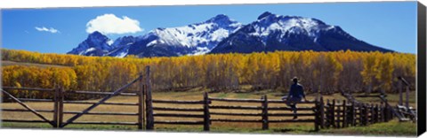 Framed Last Dollar Ranch, Ridgeway, Colorado, USA Print
