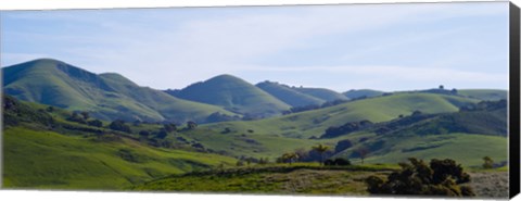 Framed High angle view of a valley, Edna Valley, San Luis Obispo County, California, USA Print