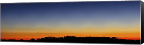 Framed Wide panorama of Comet Panstarrs, Buenos Aires, Argentina Print
