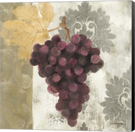 Framed Acanthus and Paisley With Grapes  I Print