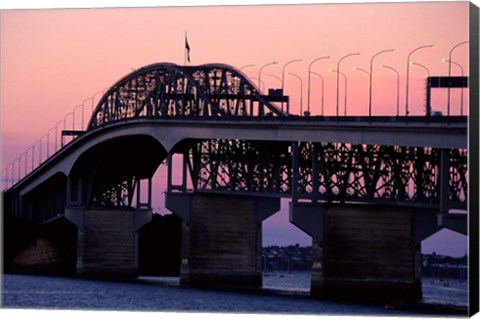 Framed Auckland Harbour Bridge, New Zealand Print