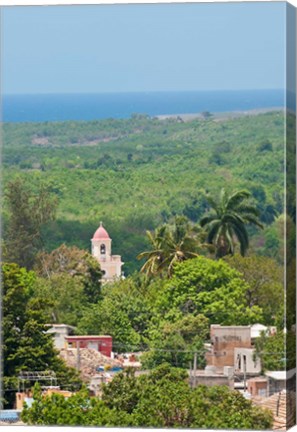 Framed Cuba, Trinidad from Palacio Brunet tower Print