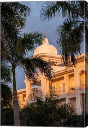 Framed Rooftop terrace hotel, Riu Palace, Bavaro, Higuey, Punta Cana, Dominican Republic Print