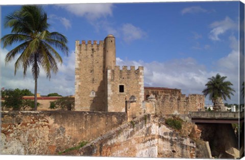 Framed Fort Ozama, Santo Domingo, Dominican Republic, Caribbean Print