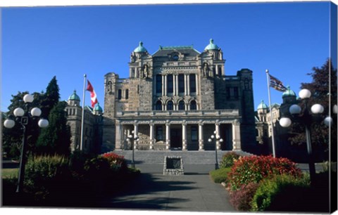 Framed Parliament Building, Victoria, British Columbia Print