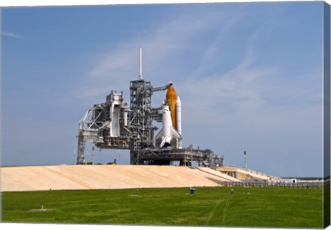 Framed Space Shuttle Endeavour on the Launch Pad at Kennedy Space Center, Florida Print