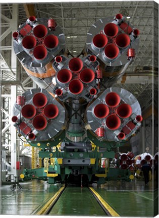Framed Boosters of the Soyuz TMA-14 Spacecraft Print
