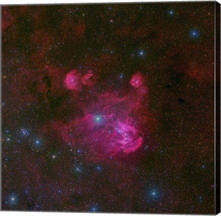 Framed IC 2944, a large H II region in the Constellation of Centaurus Print