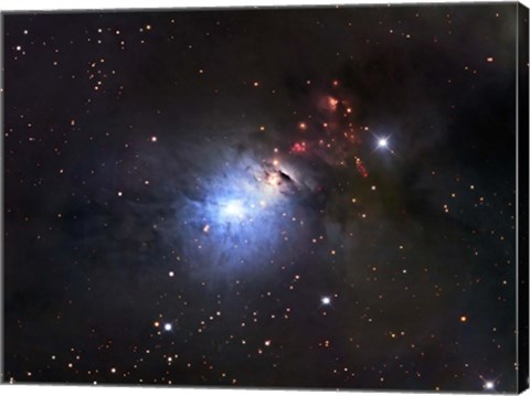 Framed NGC 1333, a reflection Nebula and part of the Perseus molecular cloud complex Print