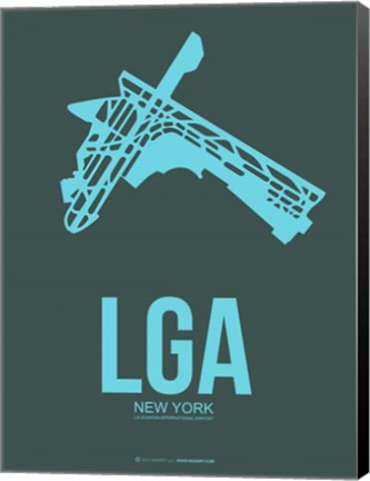Framed LGA New York 3 Print