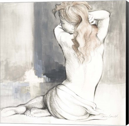 Framed Sketched Waking Woman I Print