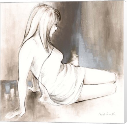 Framed Sketched Waking Woman II Print