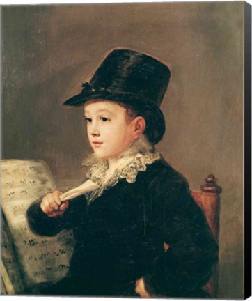 Framed Portrait of Mariano Goya Print