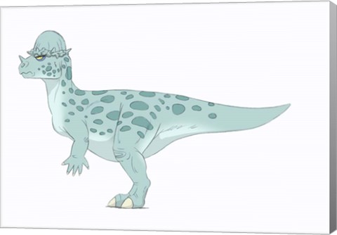 Framed Pachycephalosaurus Print
