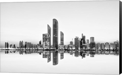 Framed Abu Dhabi Urban Reflection Print