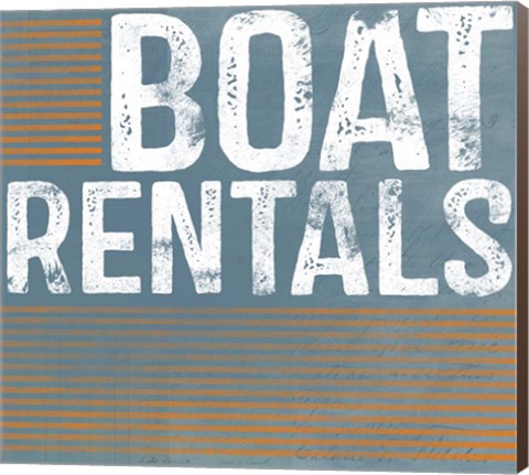 Framed Boat Rentals Print