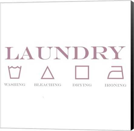 Framed Laundry Codes II Print