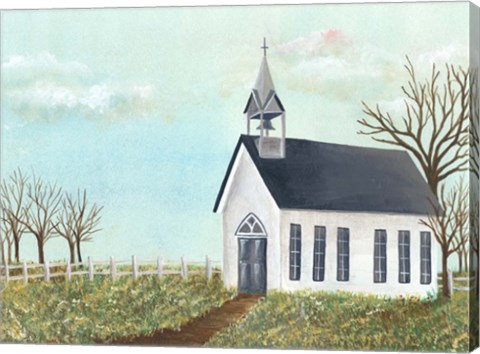 Framed Country Church IV Print