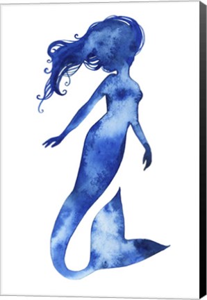 Framed Blue Sirena II Print